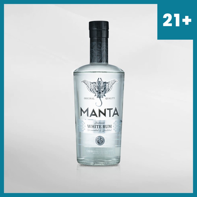 Manta White Rum 700 Ml ( Original &amp; Resmi By Vinyard )