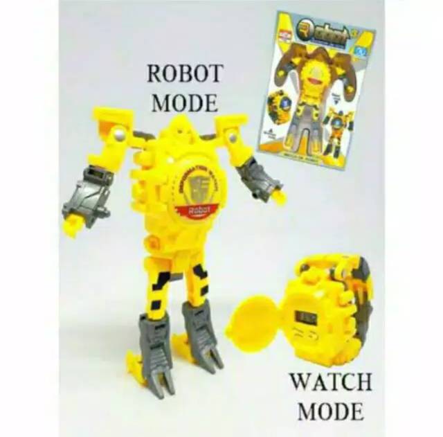 Jam Tangan Anak-Anak Unisex Mode Robot 3 Warna