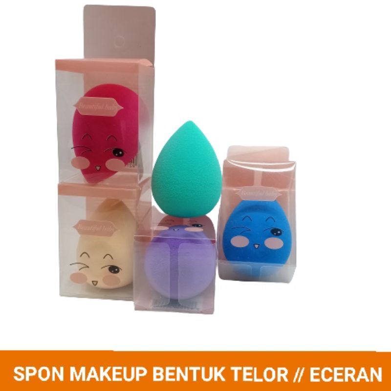 Makeup Sponge Tel Bentuk Bulat // Spon Beauty Eceran