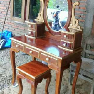  meja  rias kartini full kayu  jati  make  up  meja  vanity 