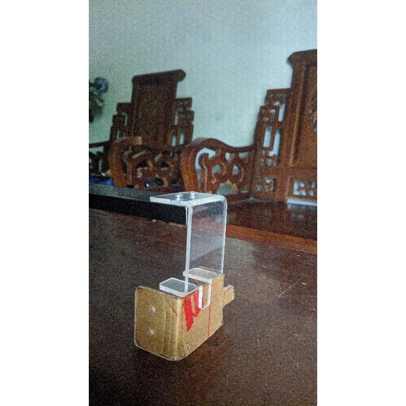 akrilik dudukan lamphood led lampu