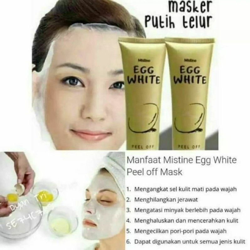 HANASUI EGG WHITE MASK - MASKER EGG HANASUI BPOM