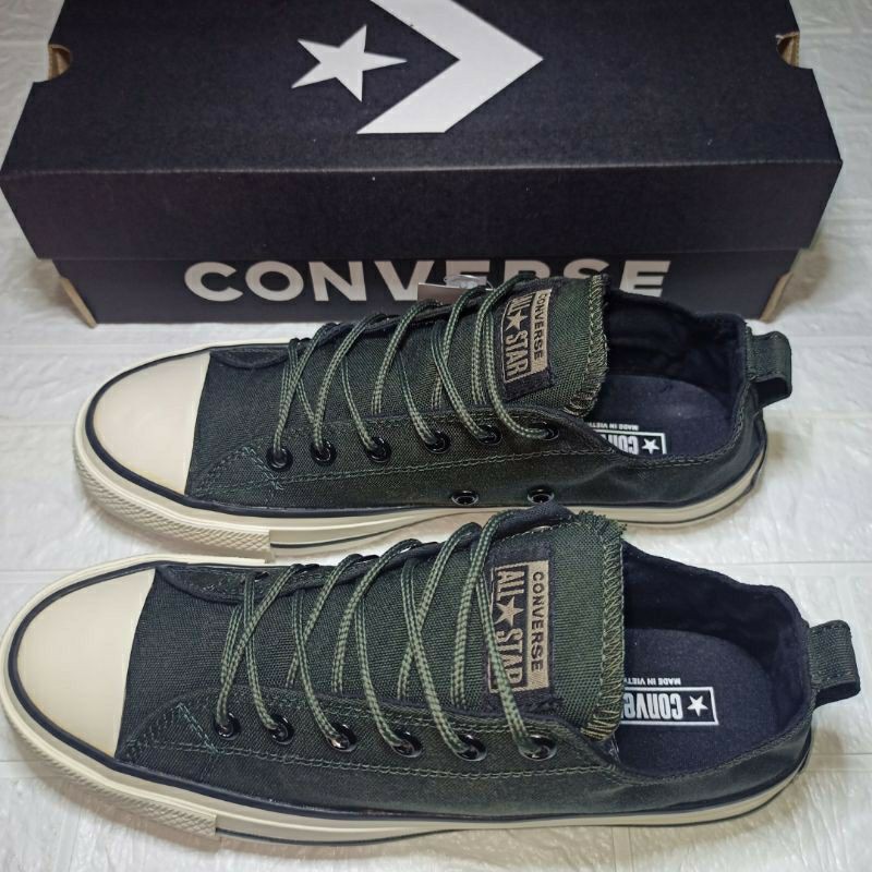 SEPATU CONVERSE CT X 2 HIJAU ARMY GRADE A / CONVERSE CT X 2 HIJAU ARMY PRIA DAN WANITA-2