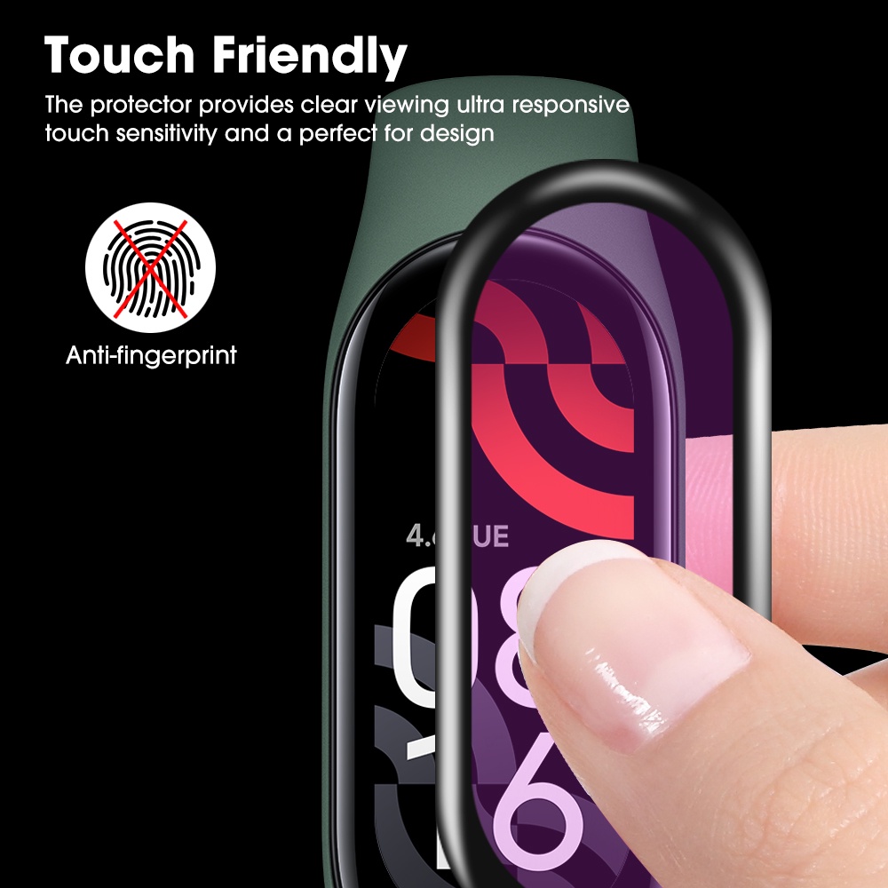 Film Pelindung Layar 3D Curved Anti Gores Untuk Smartwatch Mi Band 7 7NFC / Smart Watch