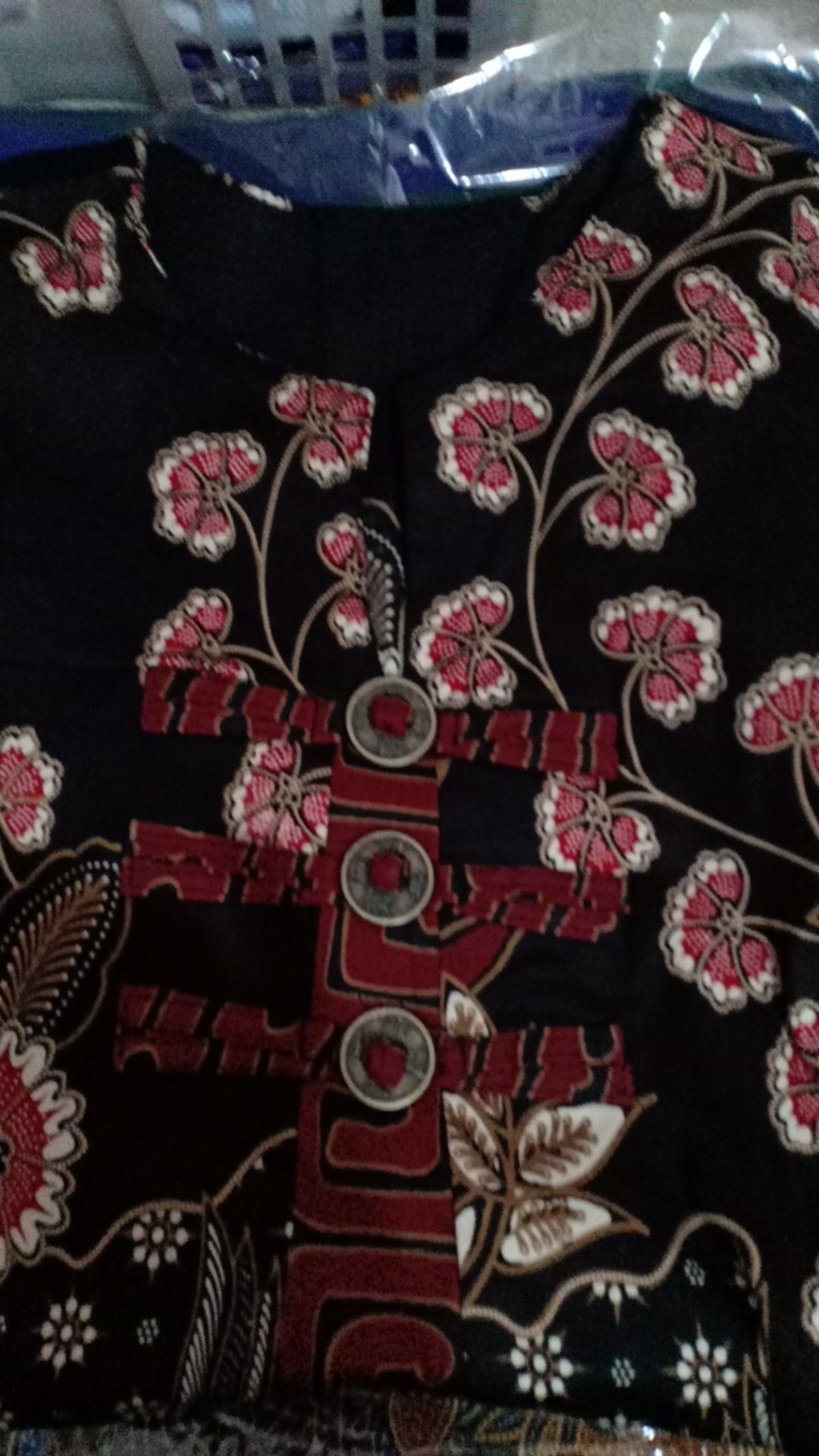 Atasan Batik T600 Black