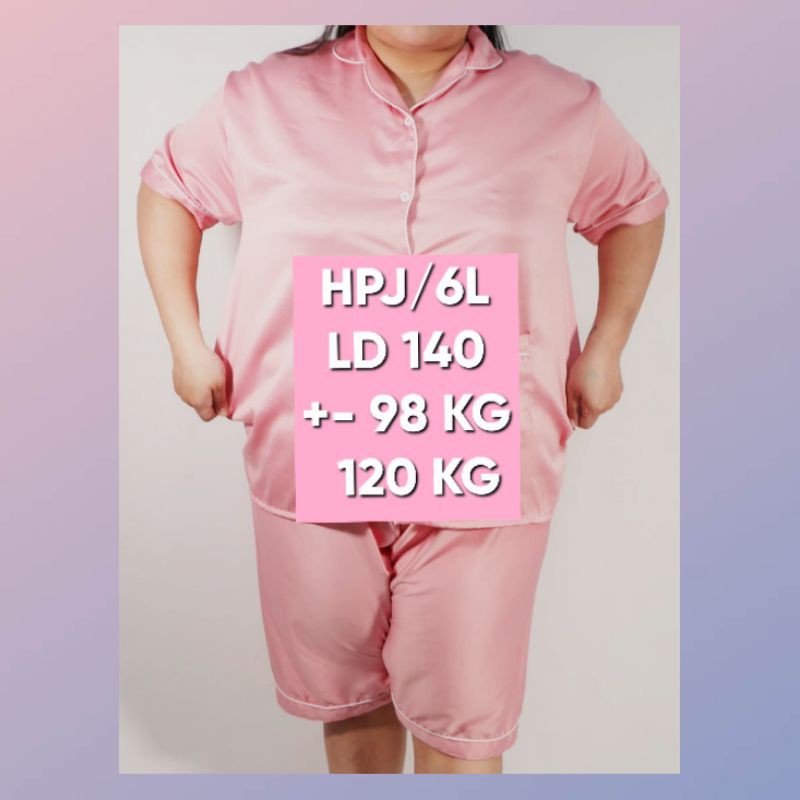 BAJU TIDUR POLOS JUMBO/PIYAMA BIG SIZE LD 120 130 140/PAJAMAS SET CELANA