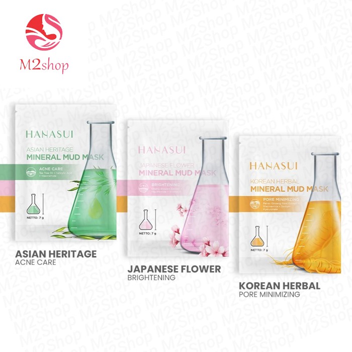 Hanasui Mineral Mud Mask | Masker Wajah | BPOM