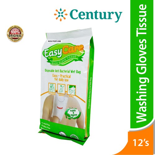 EasyCare Wash Gloves 12 Sheets Non Parfume/washlap disposable/washlap sekali pakai