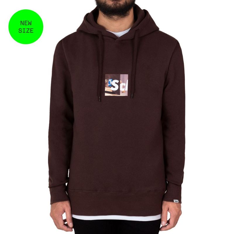 HOODIE SCH BROWN LOGO SMALL II JAKET HOODIE SCH ORIGINAL