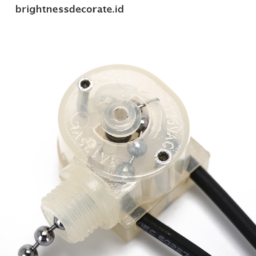 (Birth) Saklar Pulley Kipas Angin Plafon Pengganti Warna Gold / Silver