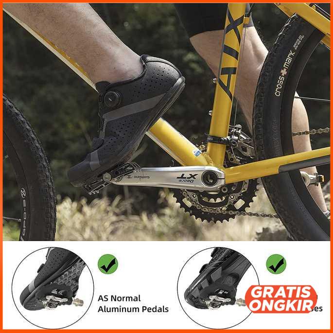 Sepatu Pedal Sepeda Self-Locking 2PCS for Shimano LOOKE - B08Y