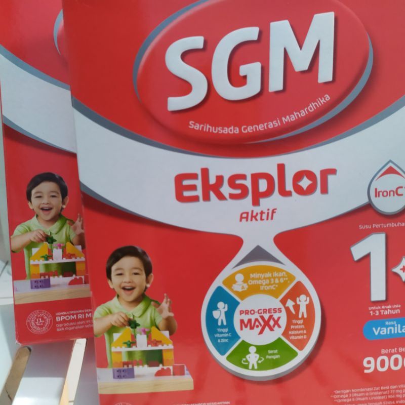 

SGM Belajar Eksplor Belajar 3+ Pro-GressMaxx Susu Formula (900gr)