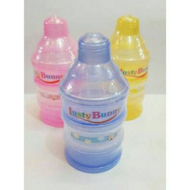 Training cup lusty bunny isi 3 / 4 , tempat susu formula, takaran susu formula