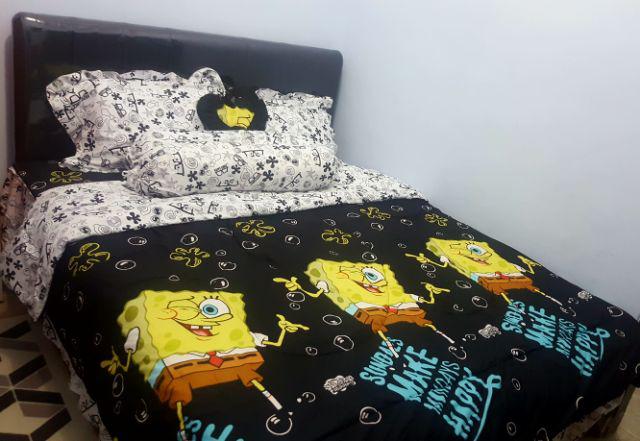 Bedcover Kintakun Deluxe Set Ukuran 160x200 Queen Size Rumbai Grosir Murah