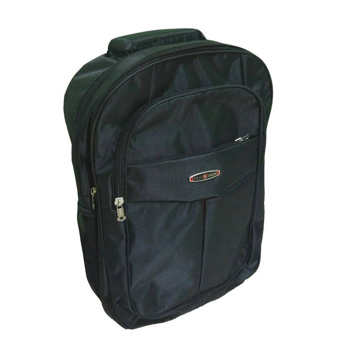 Jual Tas Ransel Laptop Kerja Kantor Kuliah Sekolah Model Polo Hitam