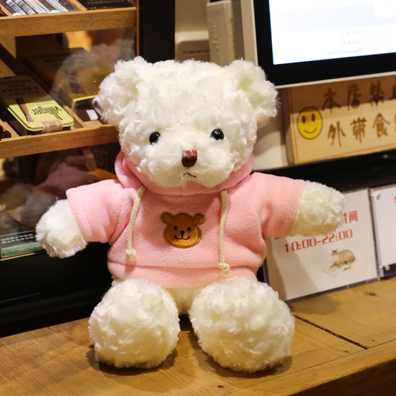 Boneka Teddy Bear Bahan Plush Ukuran 30cm Untuk Hadiah Ulang Tahun Anak