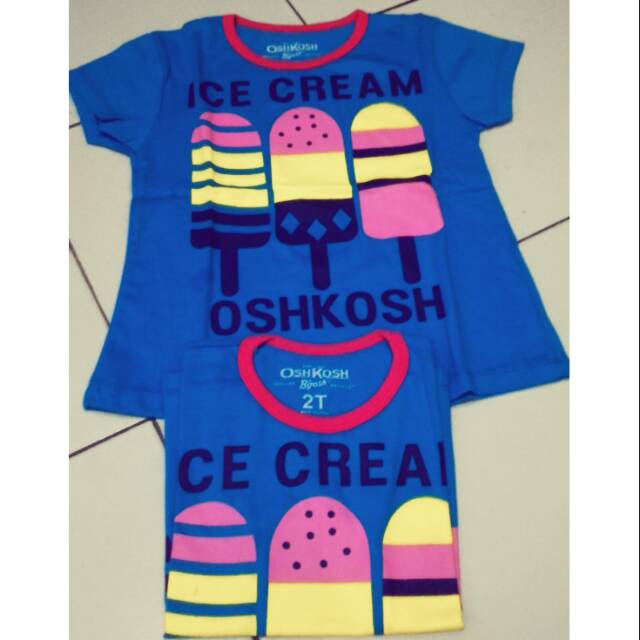 Kaos anak ice cream