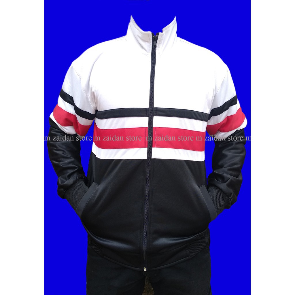 ANAK REMAJA DEWASA PRIA XONE/  Tracktop premium not Fila Exposizione White-Black