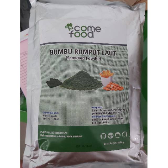 

COME FOOD bumbu tabur SEAWEED bumbu SEAWEED RUMPUT LAUT / SEAWEED powder 1kg