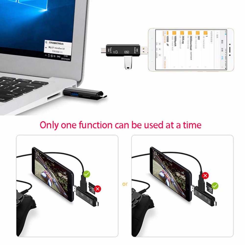 Smartphone OTG Card Reader USB Type C Micro USB