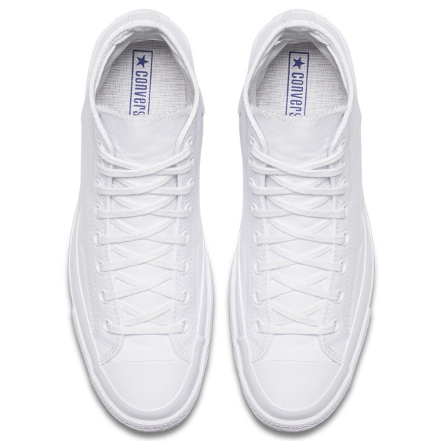 white leather chuck
