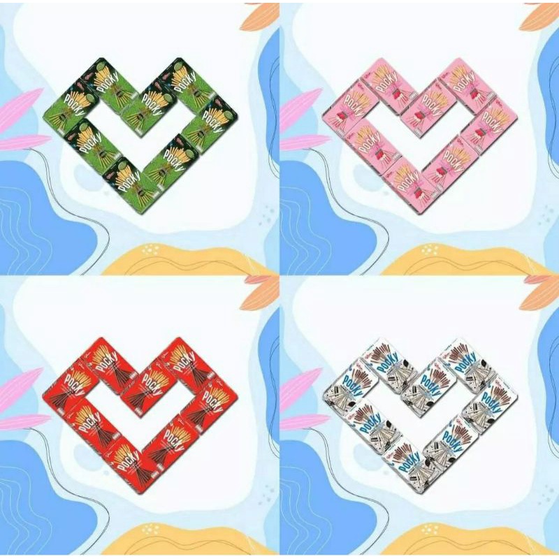 Pocky Kekian/Pocky Love/Paket Pocky Love 8 pcs/Buket Pocky/Kado Untuk Pacar/Kado Ulang Tahun/Kado Wi