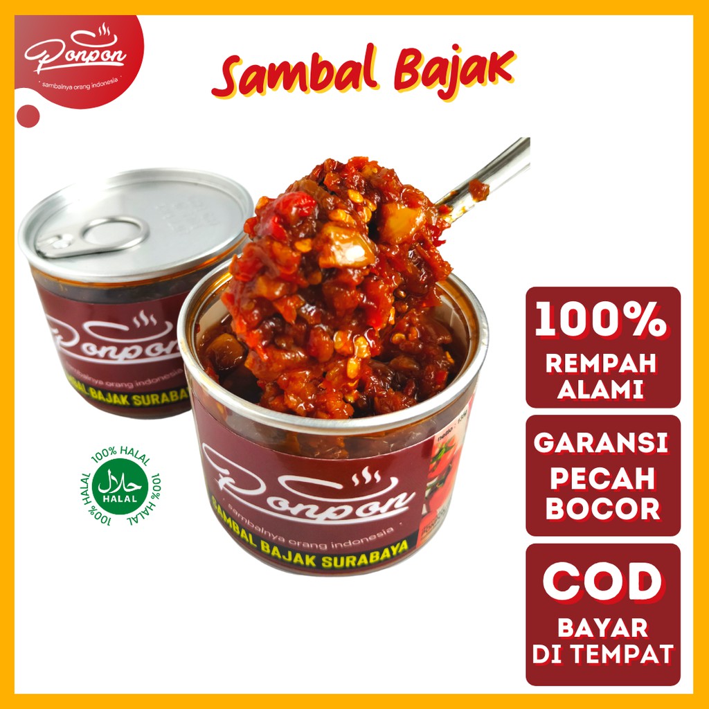 

Sambel Bajak Surabaya Sambal Ponpon Premium