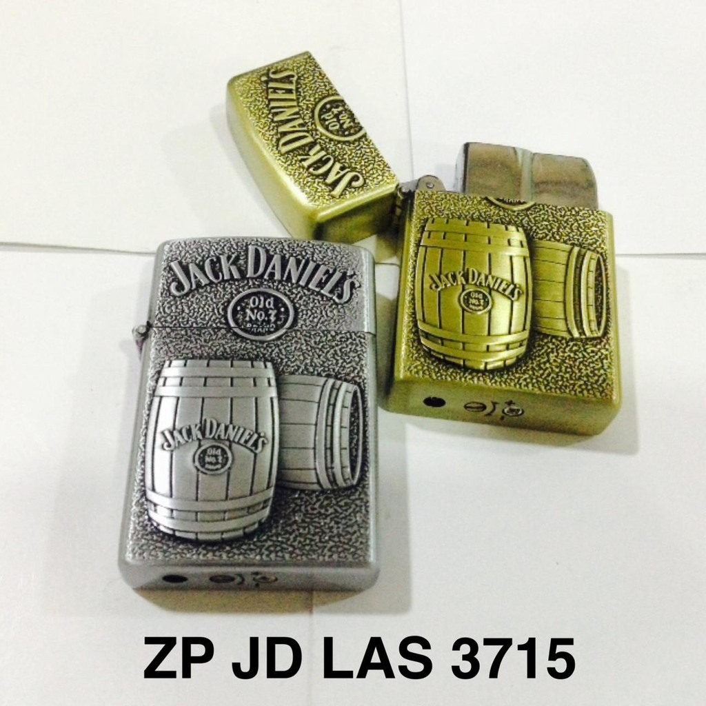 Best Item! KOREK API GAS JACK DANIELS JD 3715 MODEL ZP KOREK MINYAK MANCIS LAS LIGHTER