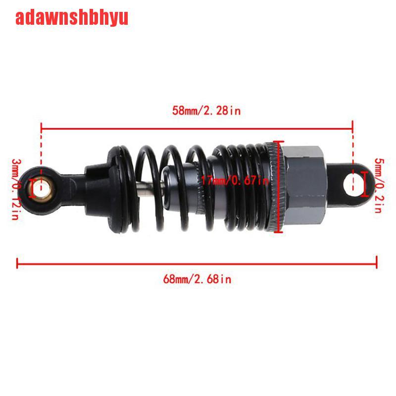 2pcs Mobil Rc 02002 Hsp 102004 Shock Absorber Bahan Alloy Untuk Rc 1/10 Drift