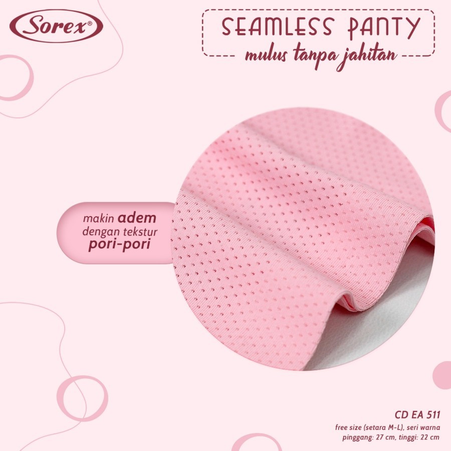 Celana dalam wanita seamless tanpa jahitan sorex EA 509  EA 511