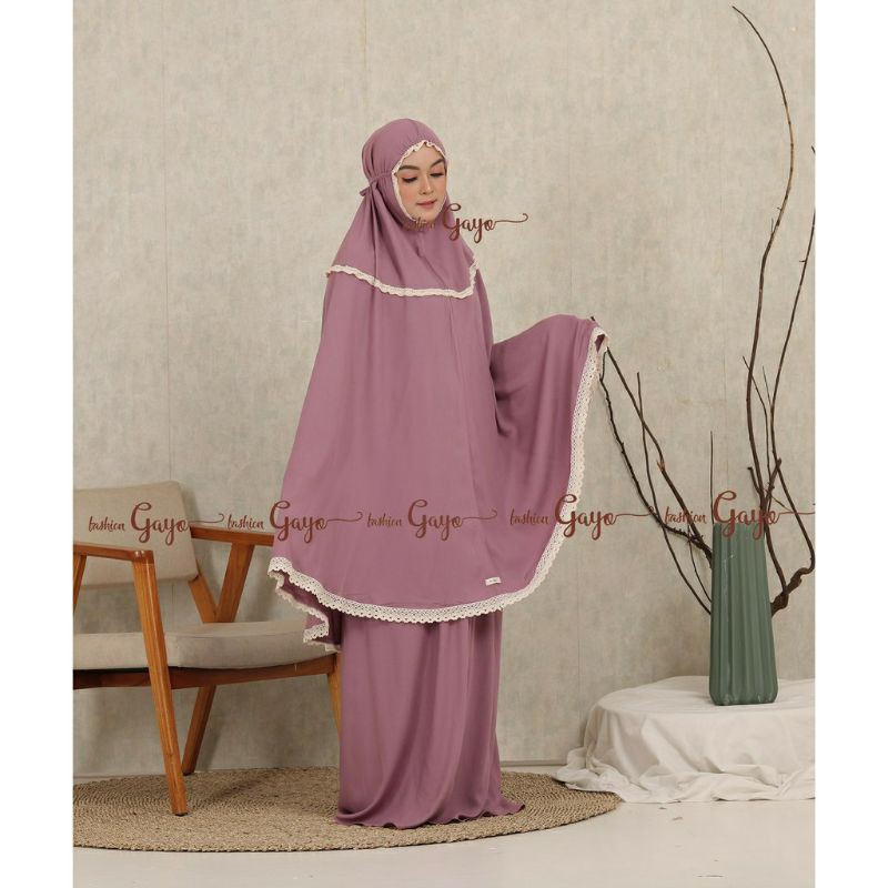 MUKENA GAYO KATUN RAYON RENDA AIRASERIES