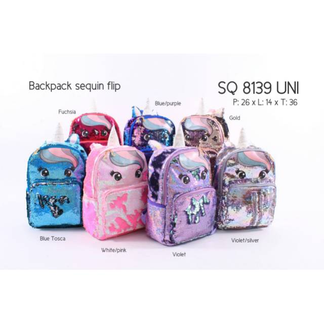 Tas sequin unicorn Shopee Indonesia