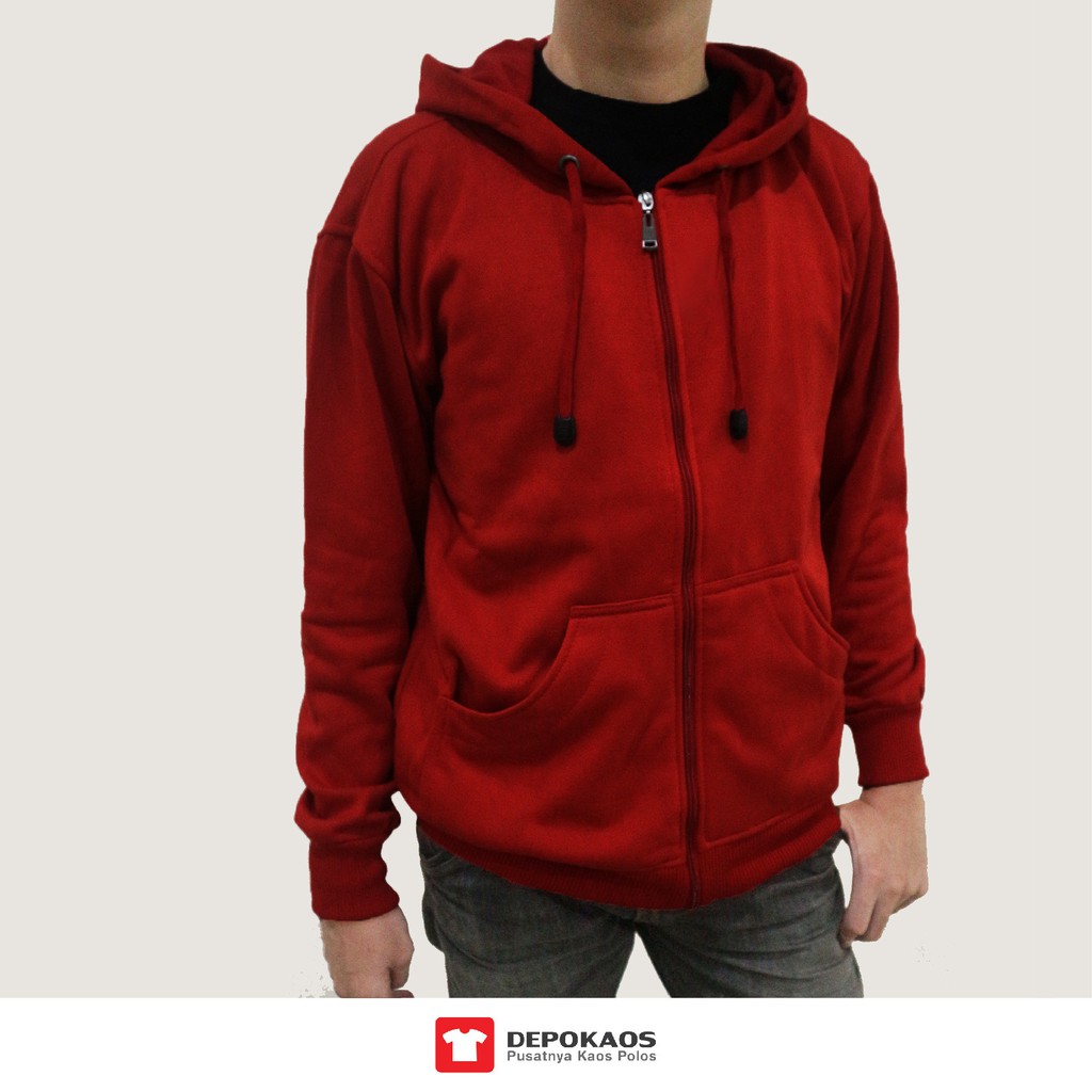 HOODIE ZIPPER MAROON - KATUN FLEECE CVC