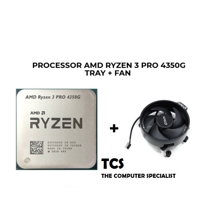 Processor AMD Ryzen 3 Pro 4350G TRAY + FAN