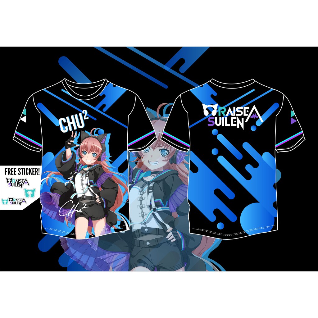 Kaos Fullprint Anime Bang Dream - Raise A Suilen