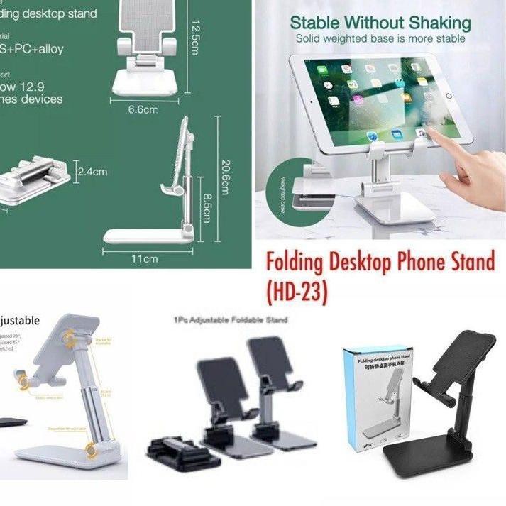 Liftable Foldable Phone Holder Stand Hp Di Meja Folding Desktop Holder Meja Stand Hp Dudukan Lipat Portabel Best Quality