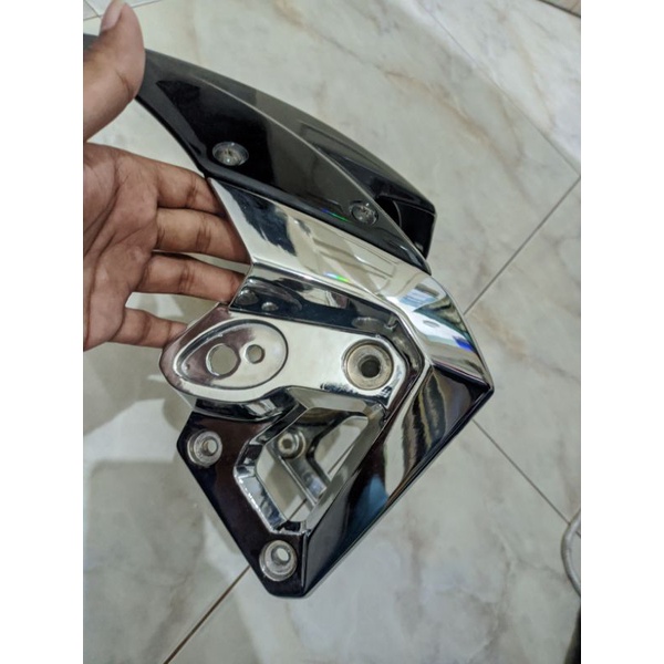 kupingan + visor barong tiger revo original chrome