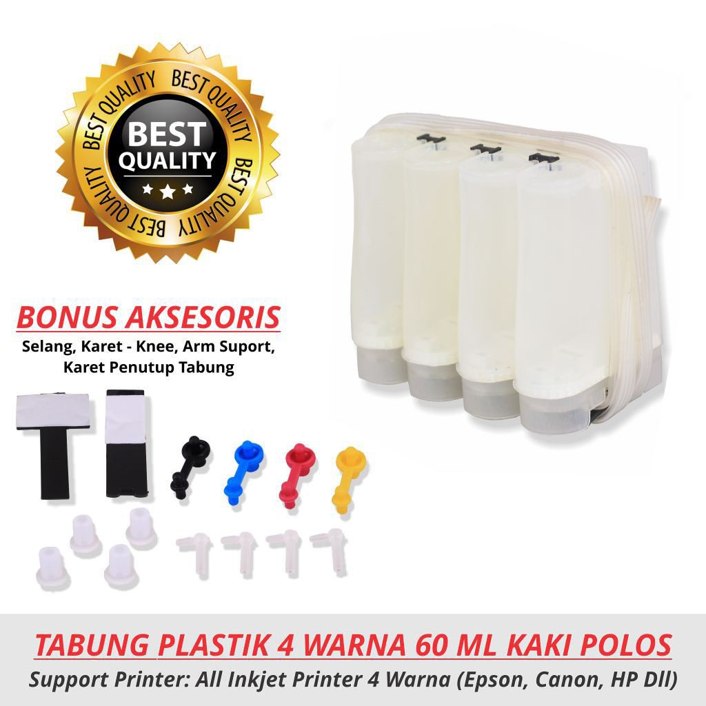 Jual Tabung Infus Ink Tank Modif Warna Ml Ml Kaki Polos Shopee