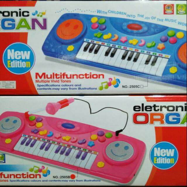 Mainan anak electronik organ electrick pianao keyboard micropone