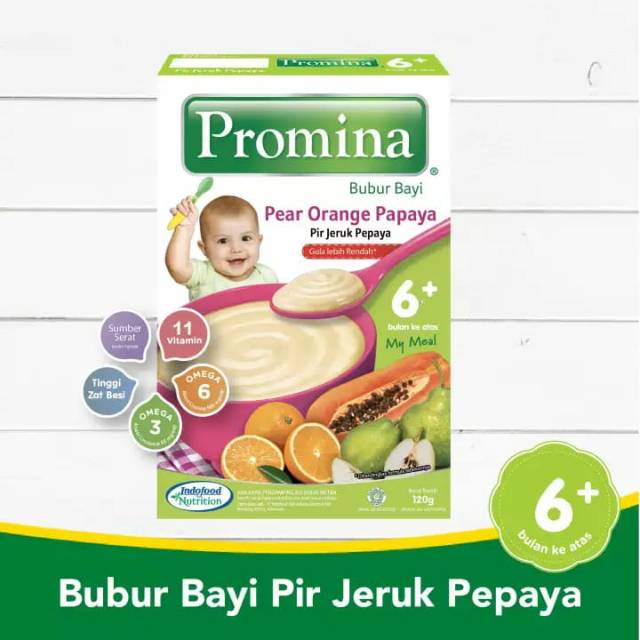 Promina bubur BC Steamed chicken mushroom dan pir jeruk pepaya 120gr box