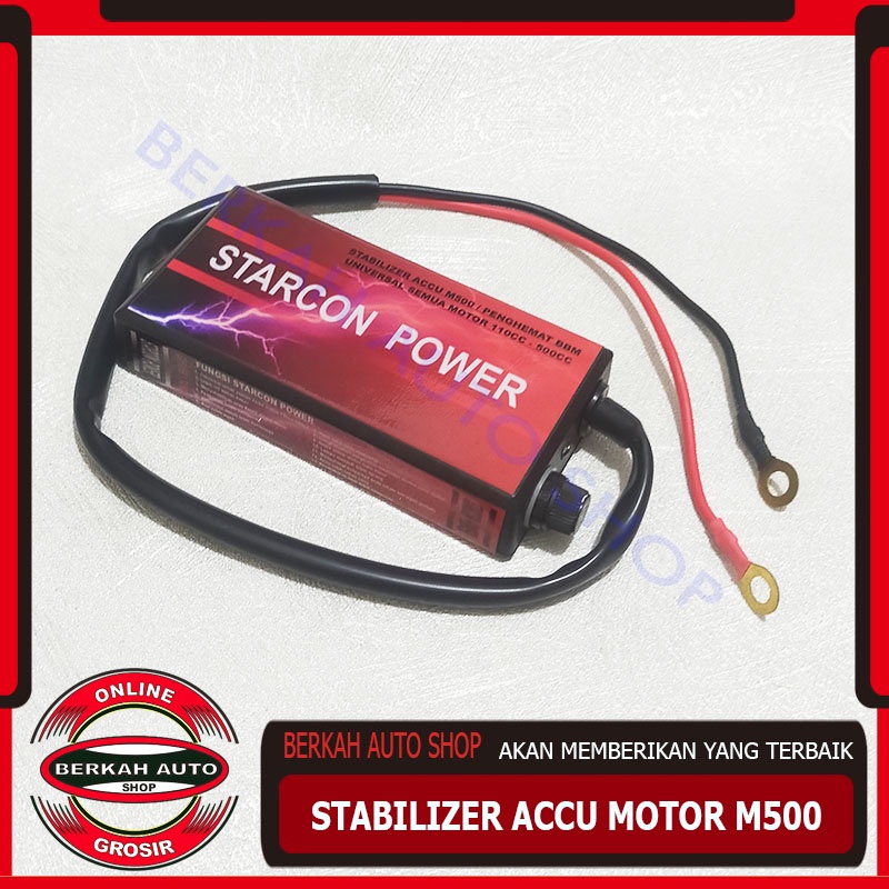 Stabilizer Accu Motor M500 Starcon power Penghemat BBM 110cc-500cc