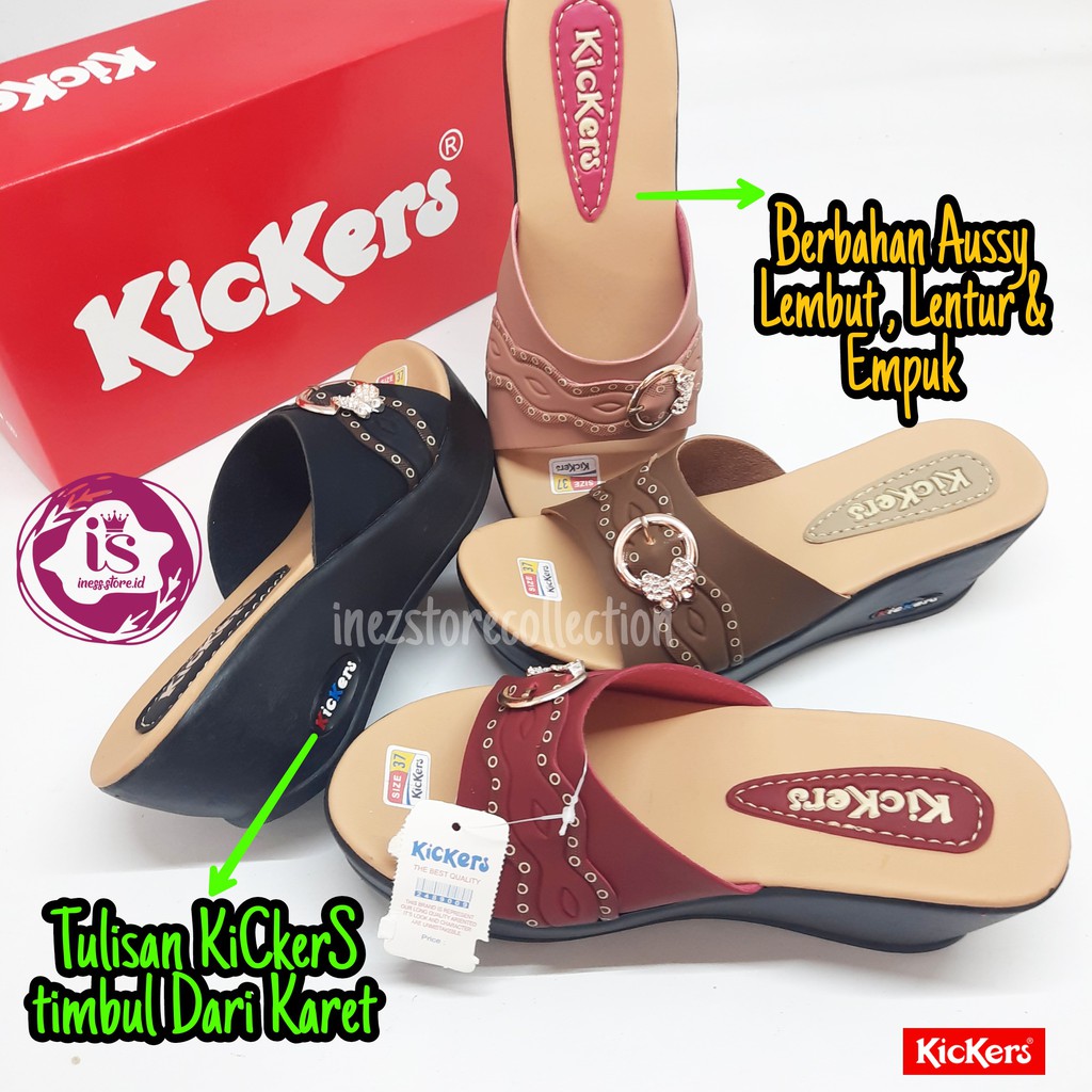 SANDAL WEDGES WANITA TERBARU KICKERS KODE CB-01 MURAH GROSIR