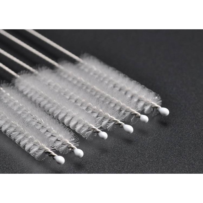 Sikat pembersih sedotan ( dpt 5pcs ) stainless Brush straw stainles dapur kitchen g