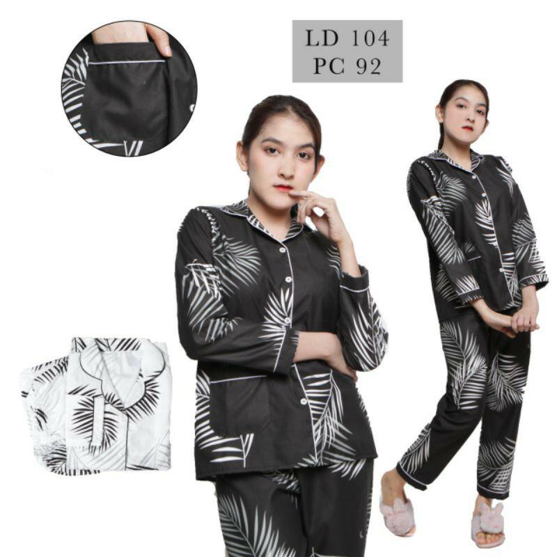 BAJU TIDUR WANITA/PIYAMA WANITA MOTIF KATUN DAILYSET PIYAMA WANITA MURAH