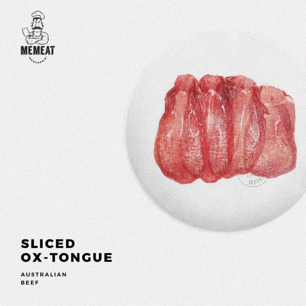 

Sliced Ox Tongue 1 Kg - Australian Wagyu Beef - Memeat