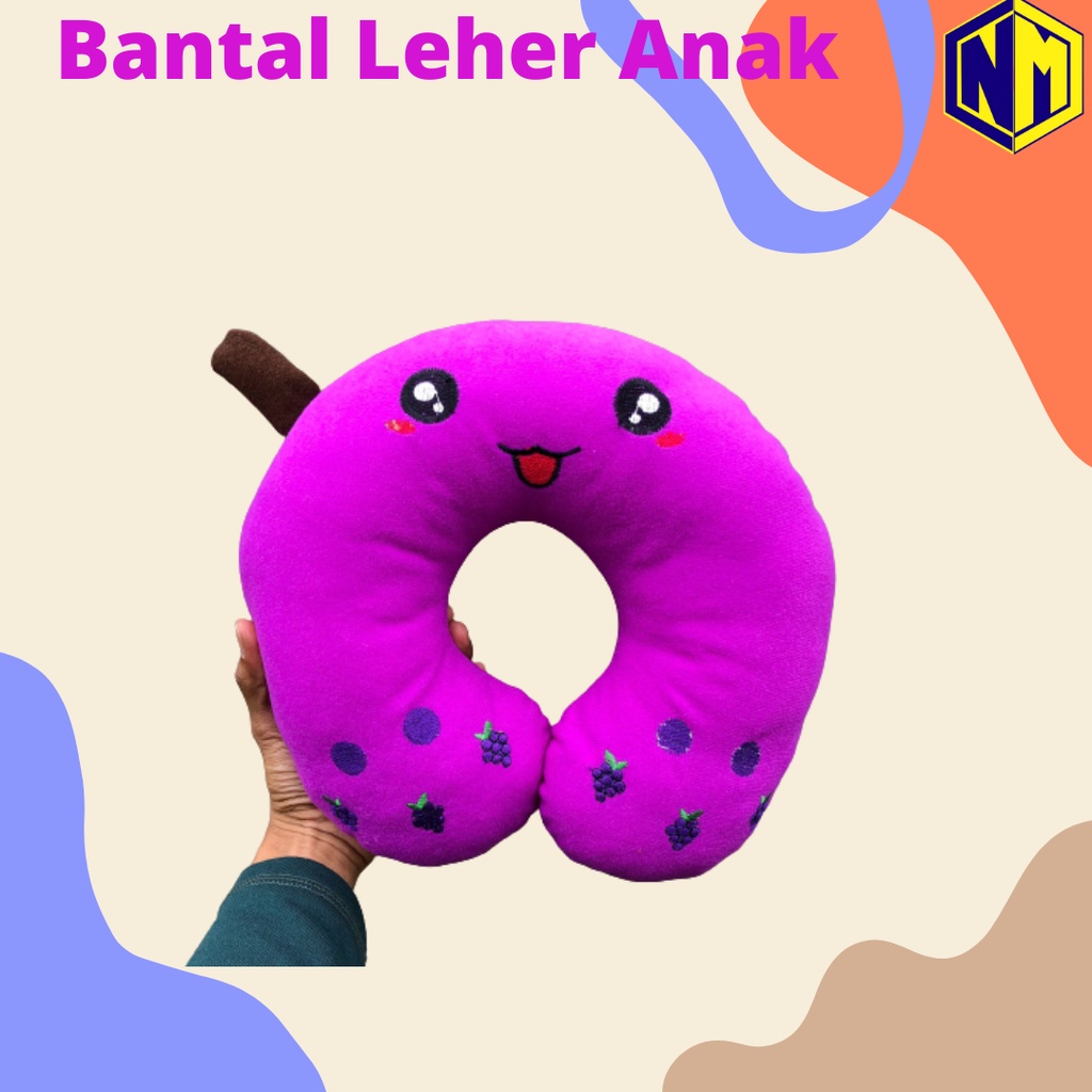 BANTAL LEHER KARAKTER BOBA MILK TEA Bordir bukan sablon