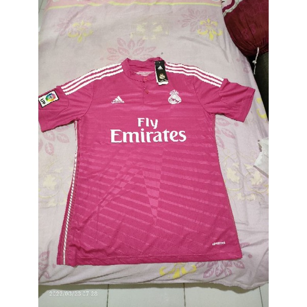 Jersey retro real Madrid pink 2014