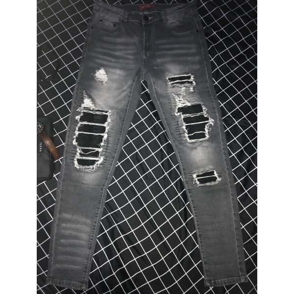 Rucas Season 4 graphite Biker jeans