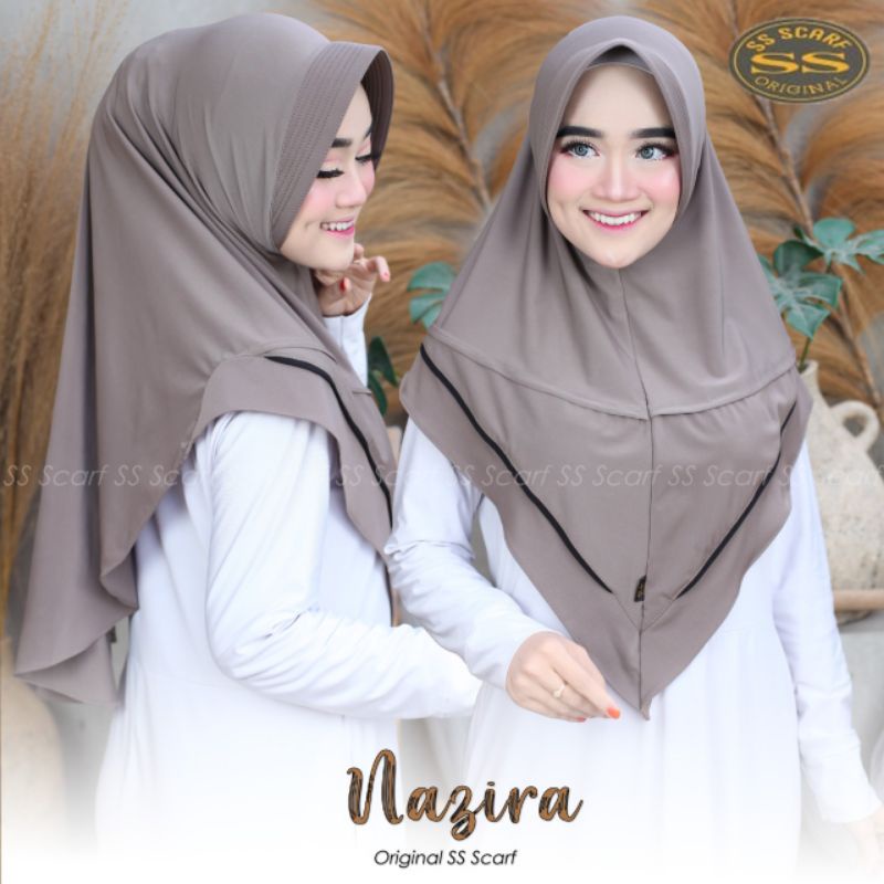 Jilbab Khimar Instan Simpel Nazira Ori SS Scraft