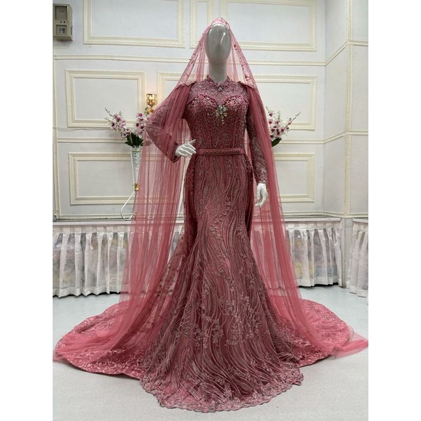 GAUN PENGANTIN DUYUNG FULL PAYET /WEDDING DRESS